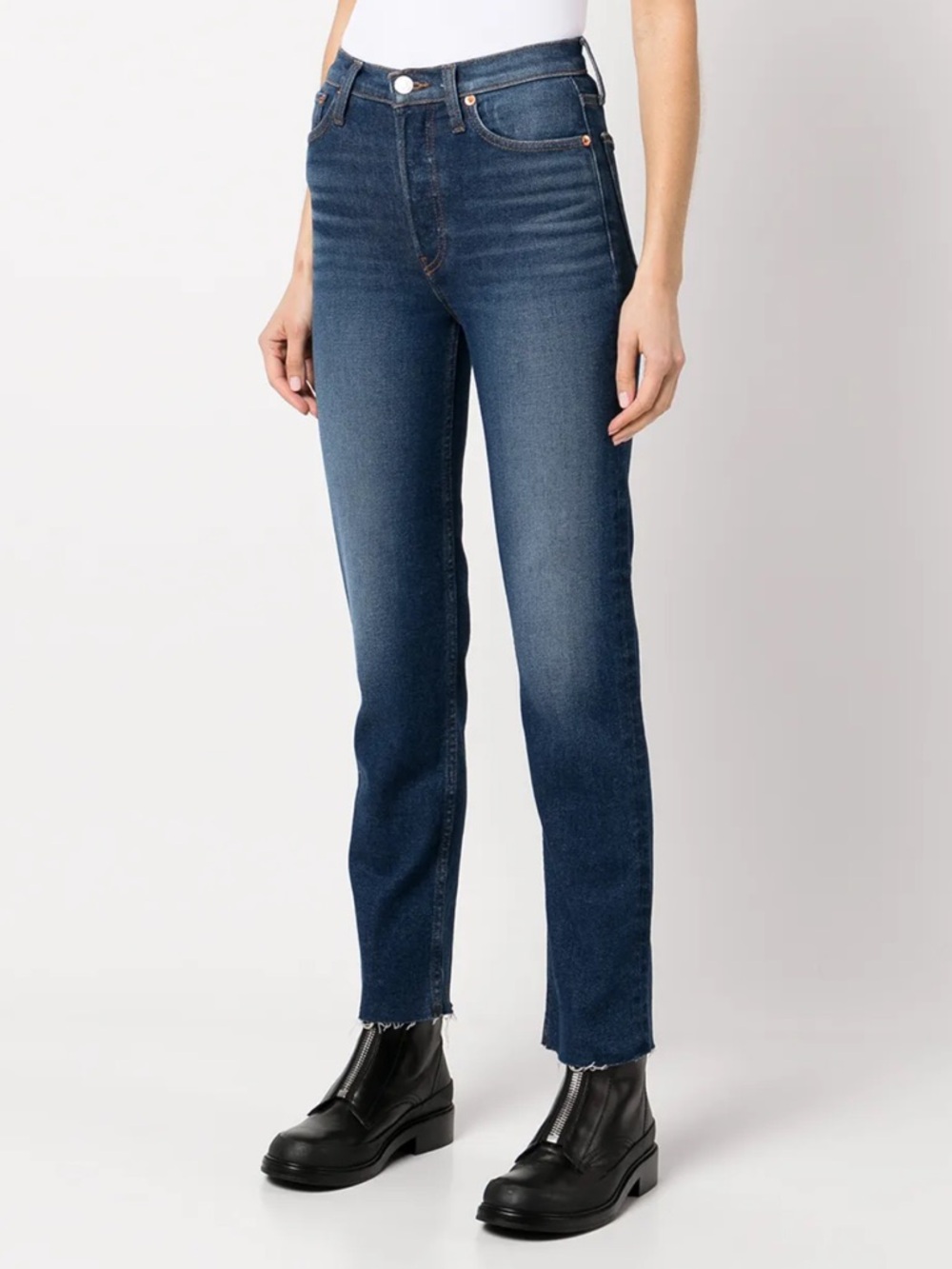 Re/Done Stovepipe Jeans True Indigo 28